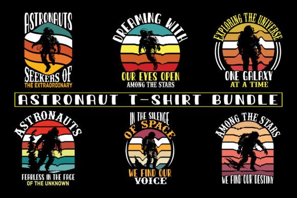 Astronaut Helmet Graphics for T-Shirt Designs