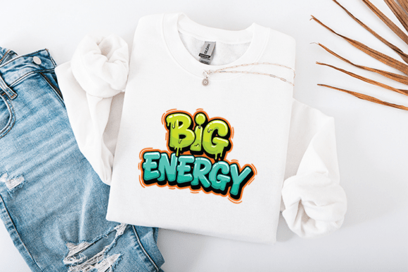 Big Energy Lime Slime Graffiti Drip Graphics for T-Shirt Designs
