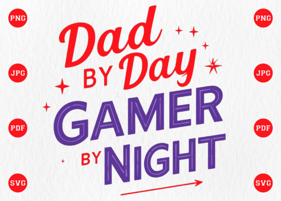 Dad Gamer Graphics for T-Shirt Designs