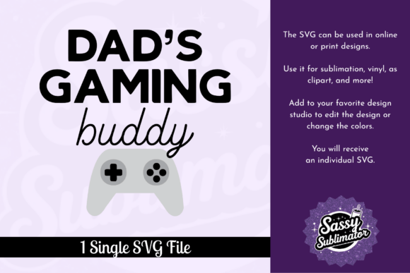 Dad s Gaming Buddy: Graphics for T-Shirt Designs