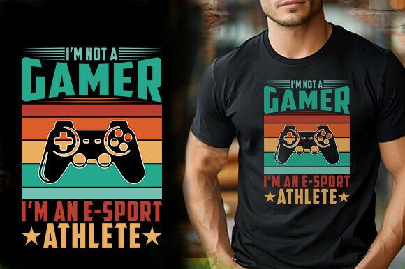 E-Sport Athlete Graphics for T-Shirt Designs