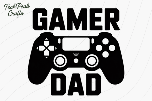 Gamer Dad SVG: Graphics for T-Shirt Designs
