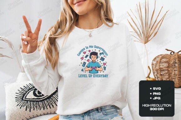 Gaming is My Superpower: Graphics for T-Shirt Designs