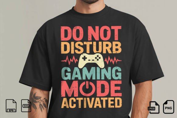 Gaming Mode Activated: Bold Graphics for T-Shirt Designs