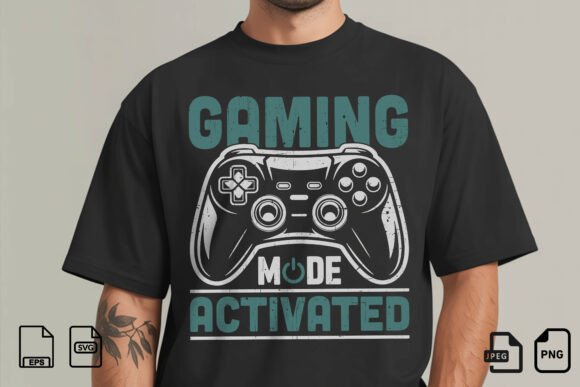 Gaming Mode Activated Shirt: Graphics for T-Shirt Designs
