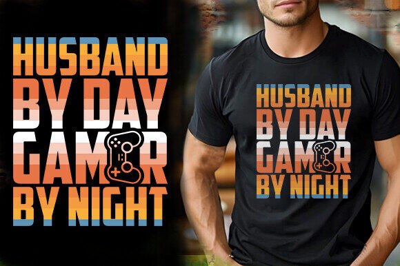 Husband Gamer Graphics & T-Shirt Designs