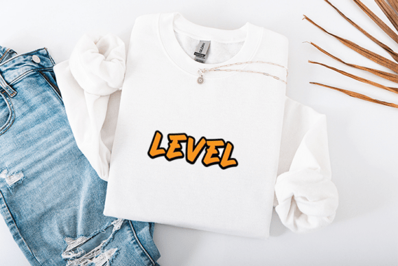 Level Graffiti SVG: Bold Graphics for T-Shirt Designs