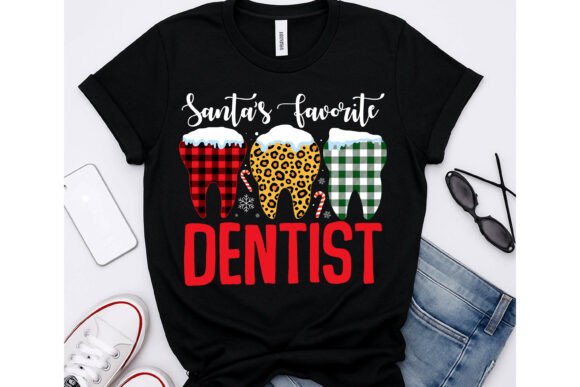 Santa’s Favorite Christmas Tshirt PNG: Graphics for T-Shirt Designs